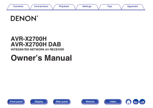 Handleiding Denon AVR-X2700H DAB Receiver
