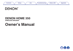 Manual Denon Home 350 Speaker