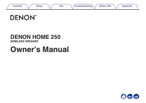 Manual Denon Home 250 Speaker
