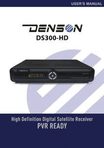 Manual Denson DS300-HD Digital Receiver