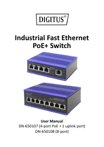 Manual Digitus DN-650108 Switch