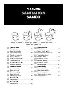 Manuale Dometic Saneo CS Toilette