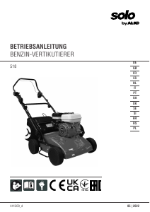 Mode d’emploi Solo 518 Scarificateur