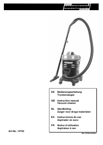 Manual Brüder Mannesmann 12750 Vacuum Cleaner
