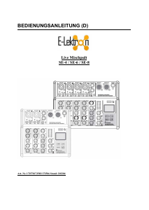 Bedienungsanleitung E-Lektron SE-4 Mischpult