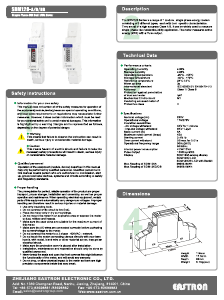 Handleiding Eastron SDM120-A Energiemeter