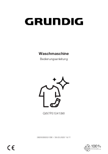 Bedienungsanleitung Grundig GW7P510419W Waschmaschine