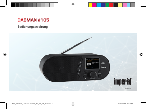 Bedienungsanleitung Imperial Dabman d105 Radio