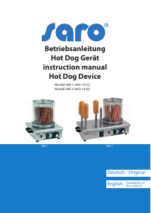 Bedienungsanleitung Saro HW 1 Wurstgrill