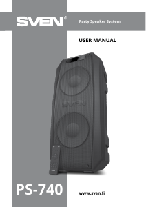 Manual Sven PS-740 Speaker