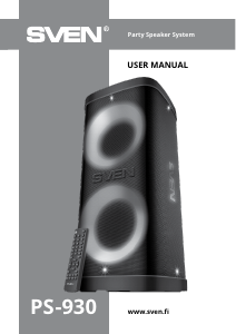 Manual Sven PS-930 Speaker