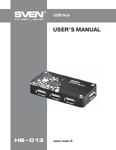 Manual Sven HB-013 USB Hub
