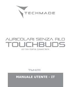 Manuale Techmade TM-K111-BK Cuffie