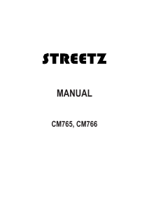 Manual de uso Streetz CM766 Altavoz
