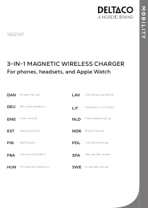 Manual Deltaco 1902337 Wireless Charger