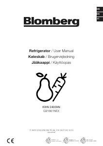 Manual Blomberg KWN 2400 XN Fridge-Freezer