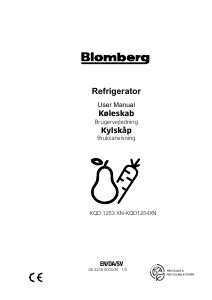 Manual Blomberg KQD 1254 XN Fridge-Freezer