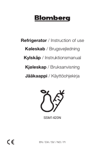 Brugsanvisning Blomberg SSM 1420 N Køleskab