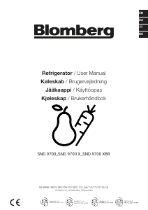 Manual Blomberg SND 9700 XBR Refrigerator