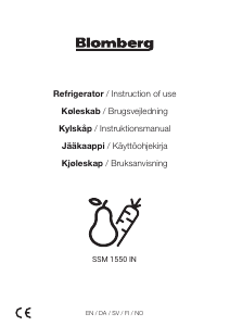 Bruksanvisning Blomberg SSM 1550 IN Kjøleskap