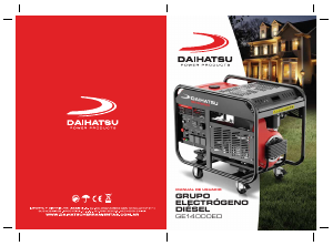 Manual de uso Daihatsu GE14000ED Generador