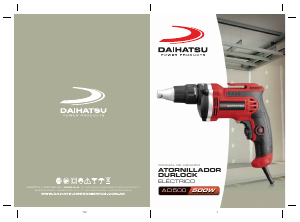Manual de uso Daihatsu AD500 Taladradora de percusión