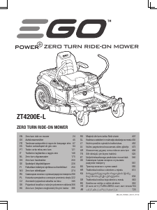 Manual EGO ZT4200E-L Lawn Mower