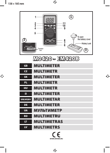 Handleiding EMOS EM420B Multimeter