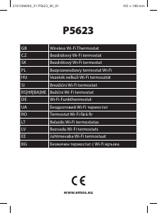 Посібник EMOS P5623 Термостат