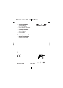 Manual Einhell TC-ID 710E Berbequim de percussão