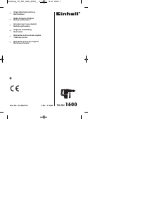 Manual Einhell TH-RH 1600 Martelo perfurador