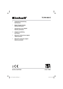 Manual de uso Einhell TC-RH 800 E Martillo perforador