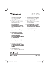 Manual de uso Einhell GE-PP 18 RB Li Bomba de agua