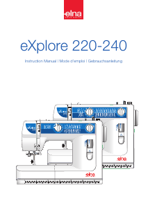 Manual Elna eXplore 220 Sewing Machine