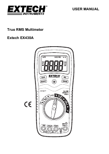 Manual Extech EX430A Multimeter
