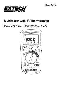 Manual Extech EX210 Multimeter