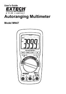 Manual Extech MN47 Multimeter
