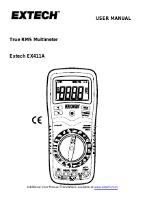 Manual Extech EX411A Multimeter