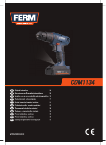 Manual FERM CDM1134 Maşină de găurit-înşurubat