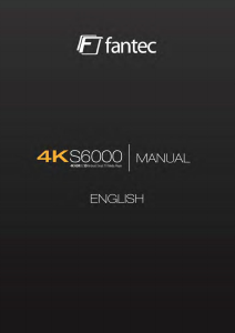 Manual Fantec 4KS6000 Media Player