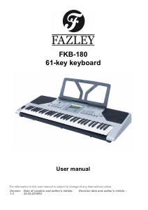 Handleiding Fazley FKB-180 Keyboard