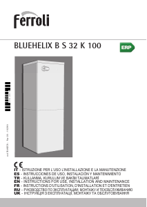 Manual de uso Ferroli BlueHelix B S 32 K 100 Caldera de calefacción central