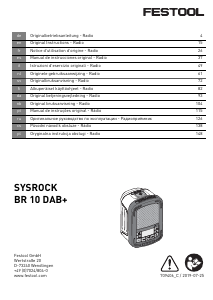 Käyttöohje Festool SYSROCK BR 10 DAB+ Radio