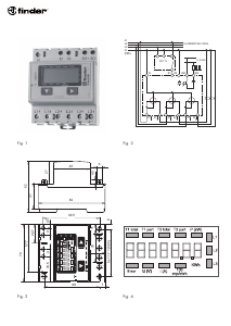 Manuál Finder 7E.46.8.400.0012 Elektroměr