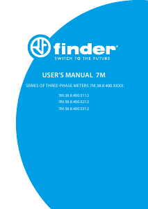 Handleiding Finder 7M.38.8.400.0312 Energiemeter