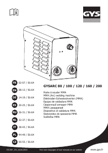 Manuál GYS GYSARC 100 Svářečka