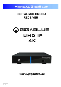 Handleiding GigaBlue UHD IP 4K Digitale ontvanger