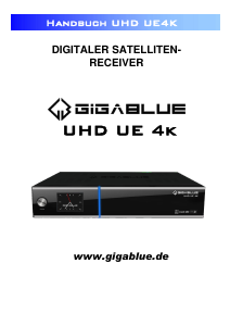 Bedienungsanleitung GigaBlue UHD UE 4K Digital-receiver