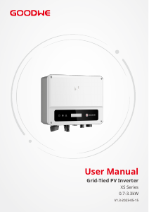 Manual GoodWe GW2500N-XS Grid-tie Inverter