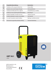 Manual Güde GBT 50.1 Dehumidifier